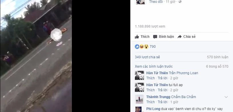 Người phụ nữ không mặc đồ nằm giữa quốc lộ 1A 