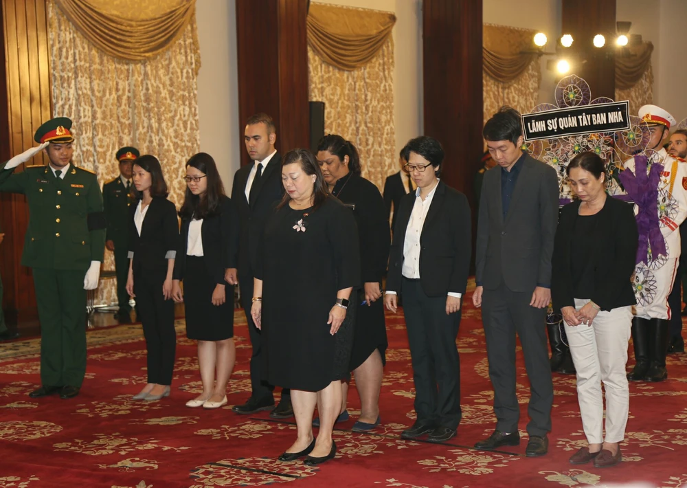 Nhiều đoàn ngoại giao đến viếng Chủ tịch nước tại TP.HCM ảnh 8