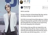 Jack xin lỗi người hâm mộ và mong muốn thực hiện nghĩa vụ làm cha