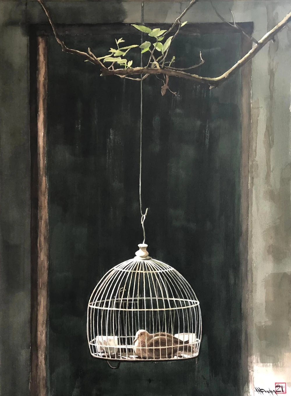 Triển lãm tranh Màu nước Quốc tế mùa thu 2021 ảnh 6