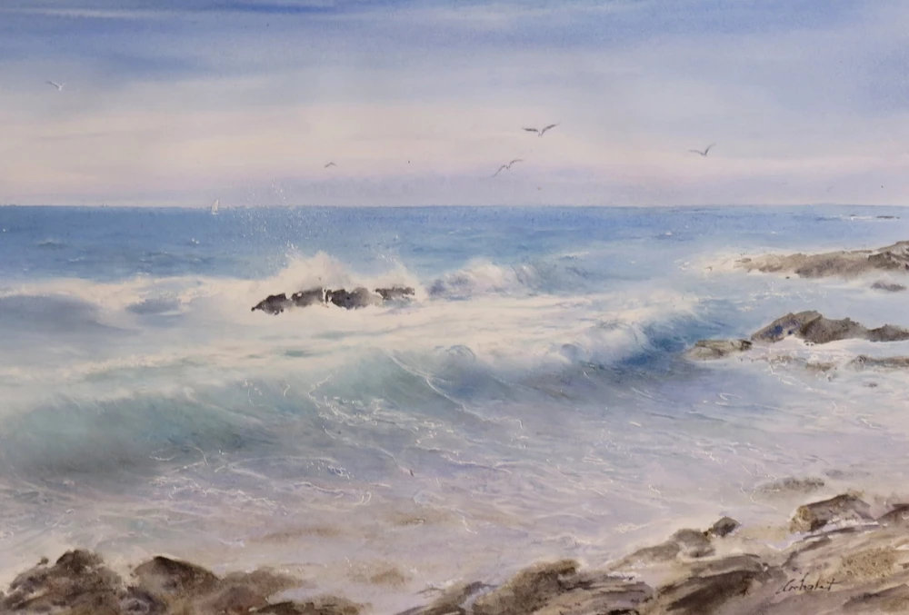 Triển lãm tranh Màu nước Quốc tế mùa thu 2021 ảnh 10