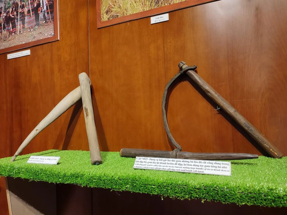 Nhiều nông cụ đang được trưng bày tại Bảo tàng Phụ nữ Nam bộ (Quận 3). Ảnh: NGUYỄN TRÀ