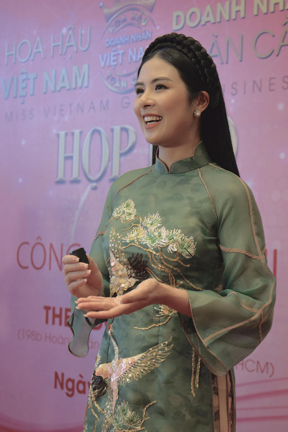 Hoa hậu Ngọc Hân. Ảnh: NGUYỄN TRÀ