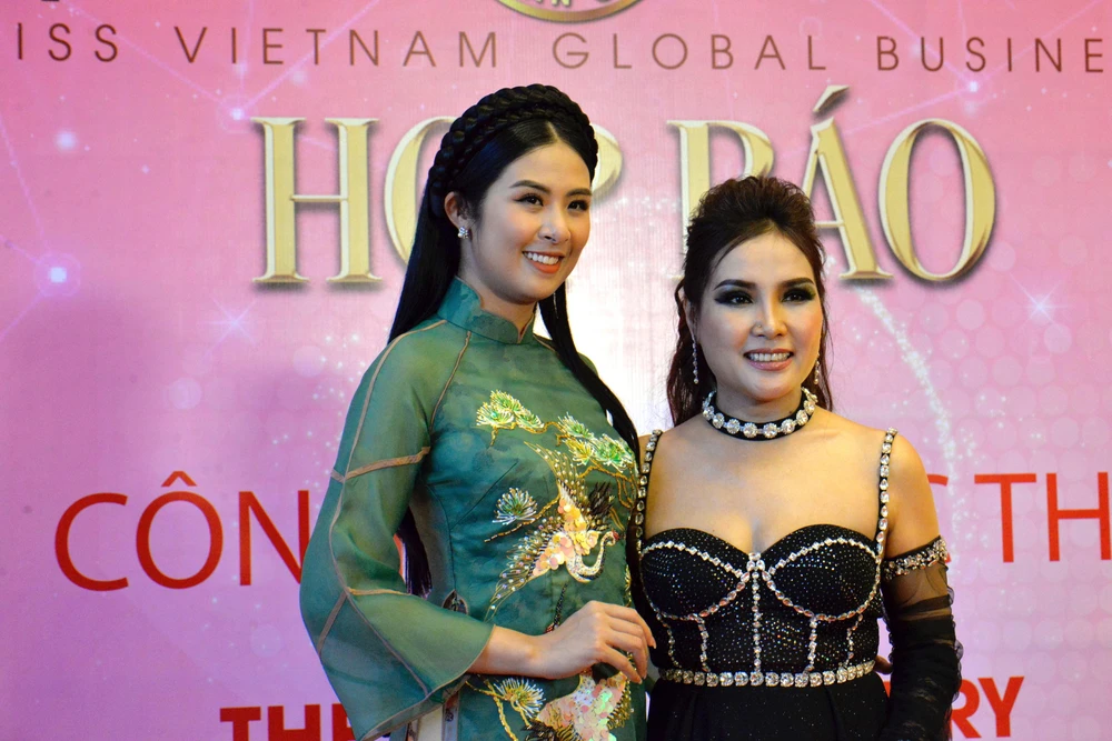 Hoa hậu Ngọc Hân và Hoa hậu Đặng Gia Bena. Ảnh: NGUYỄN TRÀ