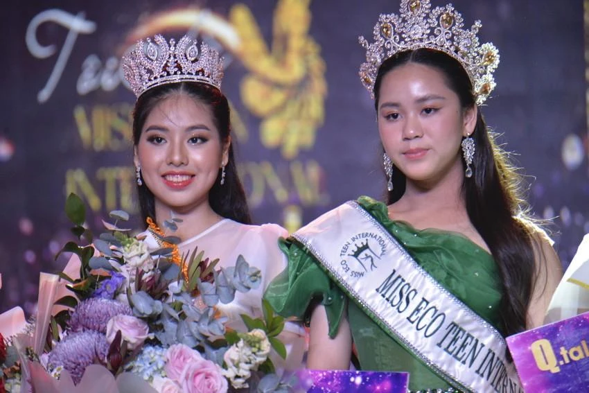 Ngô Ngọc Gia Hân đăng quang Miss Teen International Vietnam 2021. Ảnh: NGUYỄN TRÀ