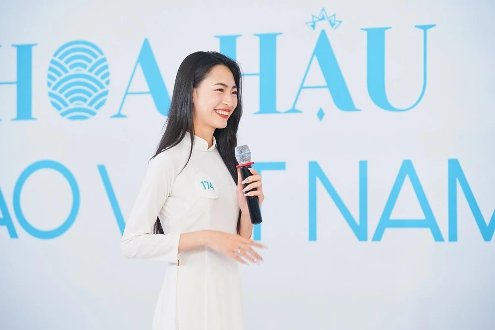 Thí sinh 'Hoa hậu Biển đảo Việt Nam 2022' trong trang phục áo dài ảnh 6