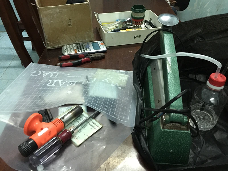 Tang vật bị lực lượng công an thu giữ