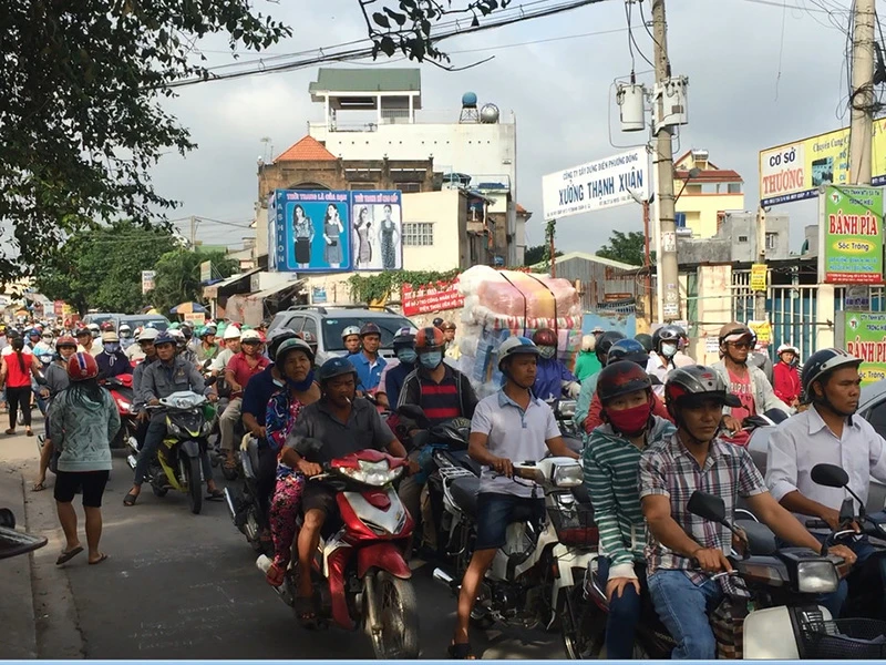 Vụ việc khiến giao thông qua khu vực gặp khó khăn