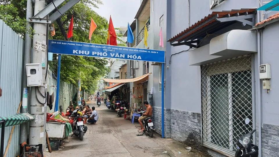 Khu vực xảy ra vụ việc là con hẻm trên đường Tôn Thất Thuyết, quận 4, TP.HCM. Ảnh: HT