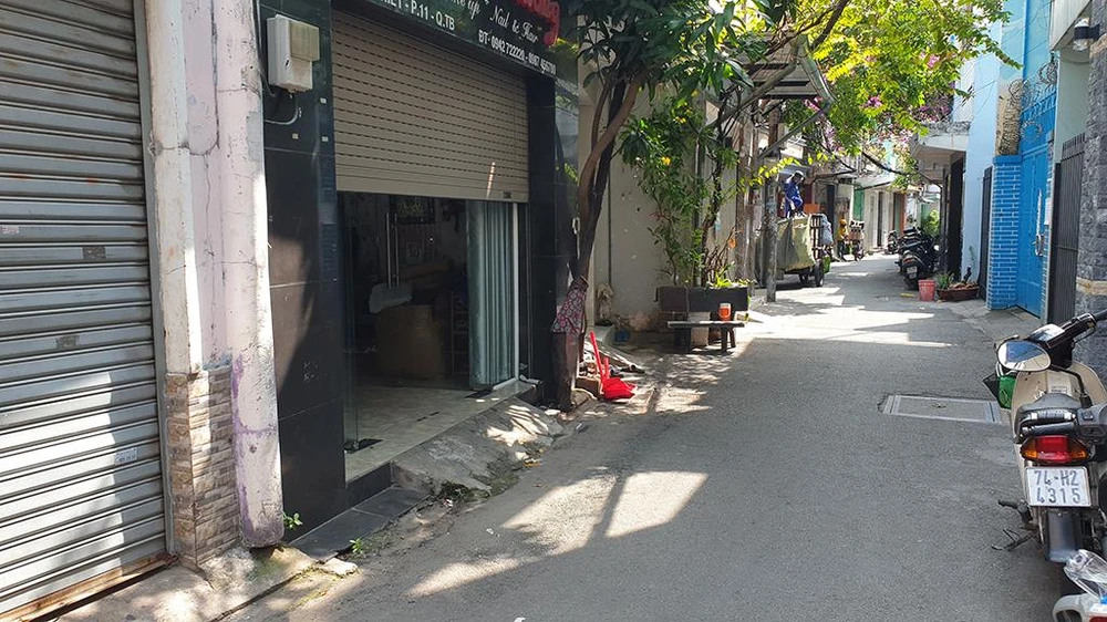 Căn nhà nơi xảy ra vụ việc trên địa bàn phường 11, quận Tân Bình. Ảnh: NT