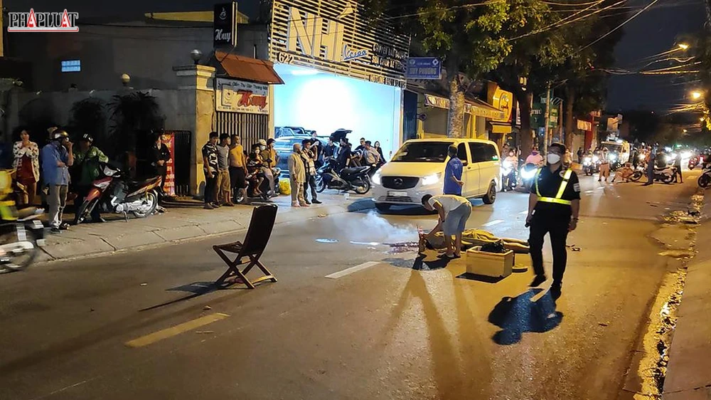 Va chạm khiến nam thanh niên tử vong tại chỗ. Ảnh: HT