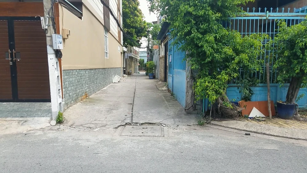 Khu vực con hẻm xảy ra vụ việc. Ảnh: HT