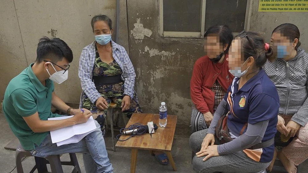 Các tiểu thương Chợ Thái Bình cho biết hiện không thể liên hệ được với chủ hụi. Ảnh: NT