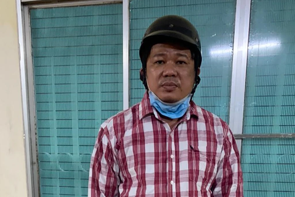 Hoàng tại cơ quan điều tra. Ảnh: CA