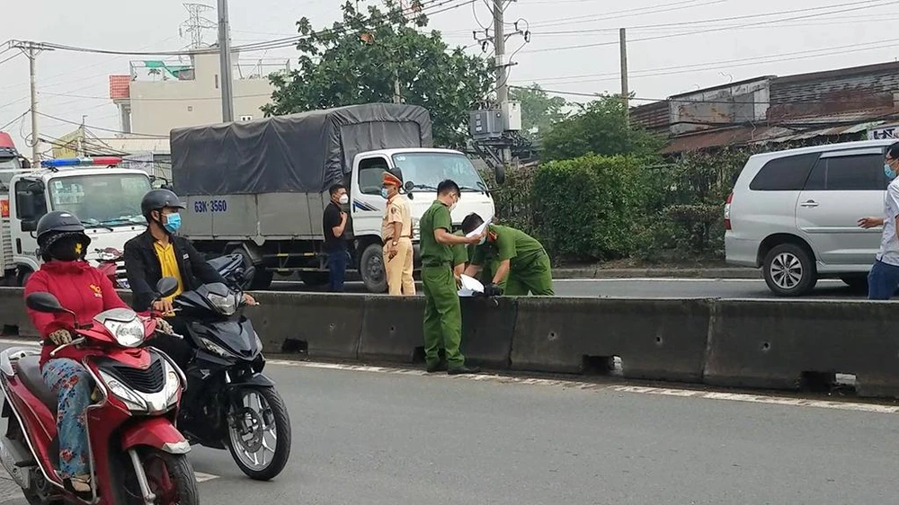 Sau khoảng hai giờ, hiện trường cơ bản đã được giải quyết. Ảnh: HT