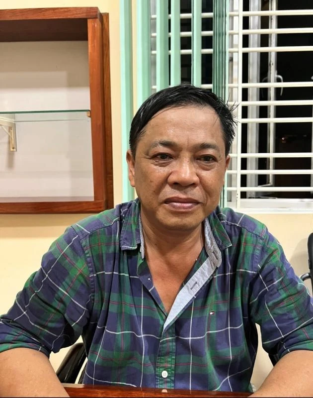 Phạm Ngọc Bích tại cơ quan điều tra. Ảnh: CA