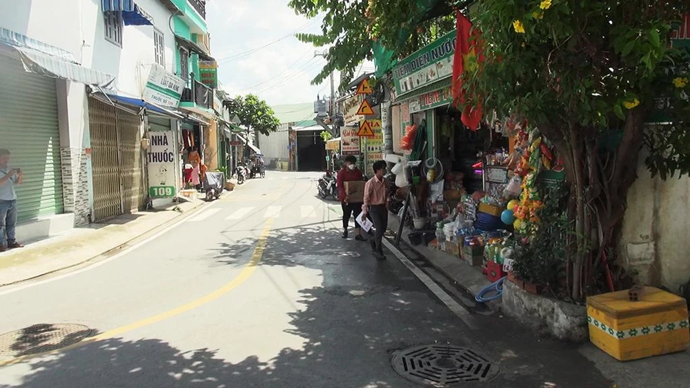 Khu vực xảy ra vụ trộm trên đường Cây Cám, xã Vĩnh Lộc B, huyện Bình Chánh. Ảnh: NT Khu vực xảy ra vụ trộm trên đường Cây Cám, xã Vĩnh Lộc B, huyện Bình Chánh. Ảnh: NT