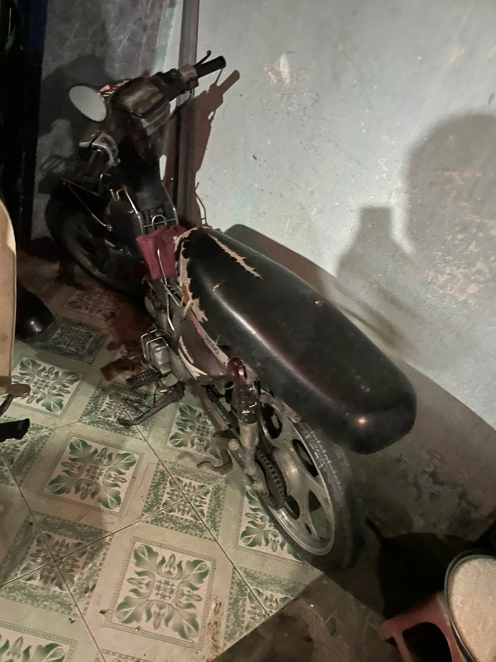 Chiếc xe Danh dùng để đi cướp tài sản. Ảnh: CA