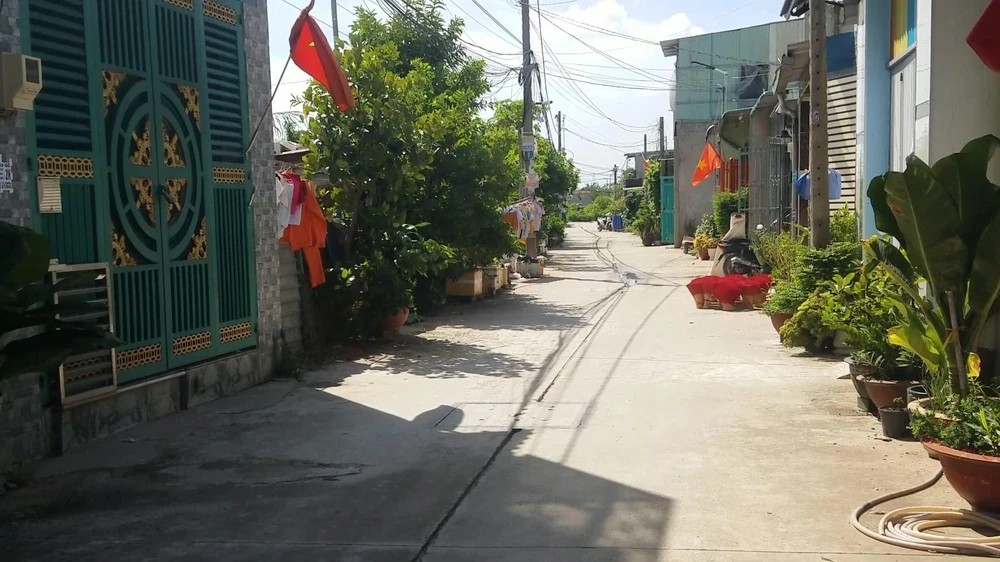 Khu vực con hẻm nơi xảy ra vụ trộm táo tợn. Ảnh: HT