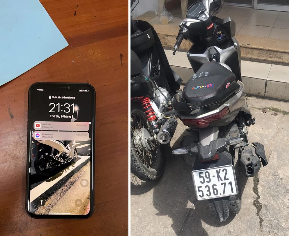 Tang vật bị công an tạm giữ để điều tra. Ảnh: CA