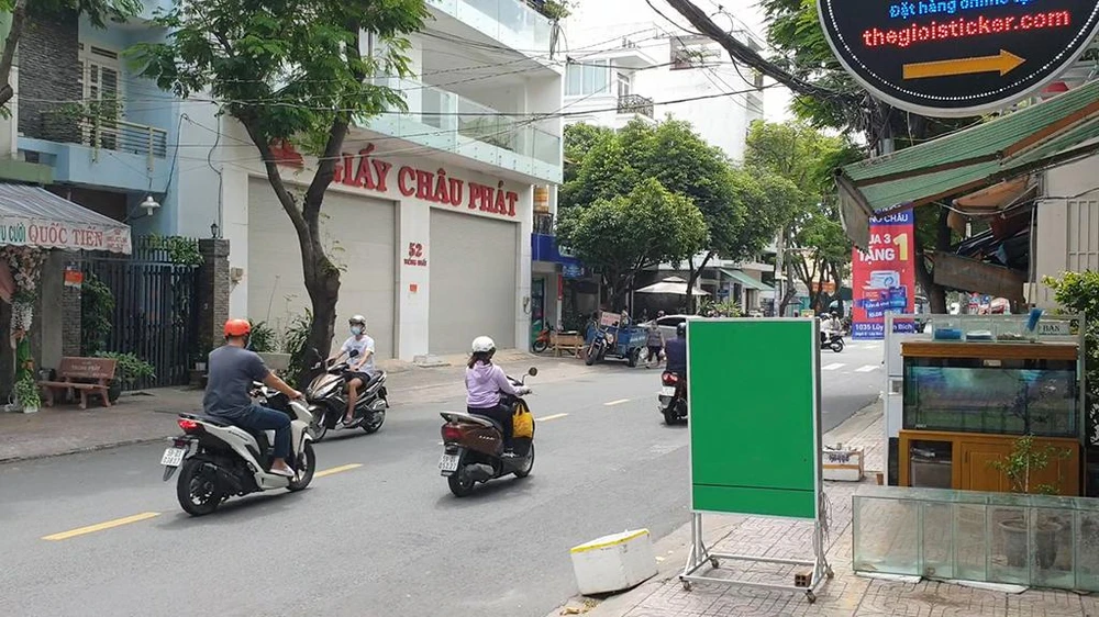Khu vực xảy ra vụ việc trên đường Thống Nhất, quận Tân Phú. Ảnh: NT Khu vực xảy ra vụ việc trên đường Thống Nhất, quận Tân Phú. Ảnh: NT