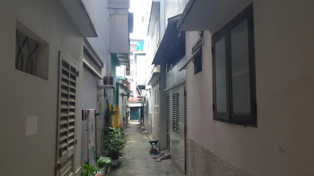Khu vực nhà trọ xảy ra vụ trộm trên địa bàn quận Gò Vấp. Ảnh: NT