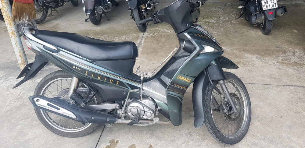 Chiếc xe là tang vật trong vụ việc được công an thu hồi. Ảnh: CA