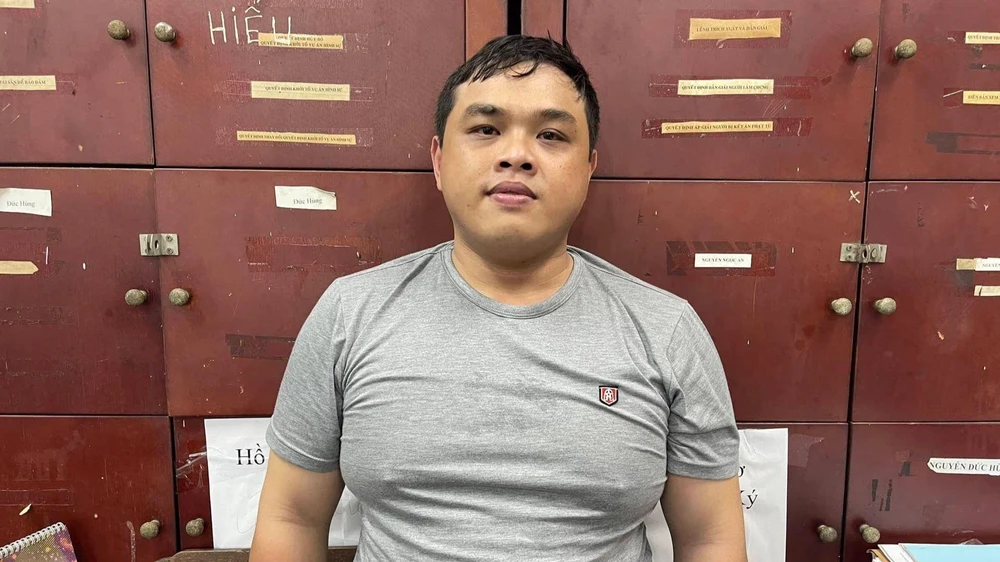 Tiến nhanh chóng bị Công an quận Bình Tân bắt. Ảnh: HT