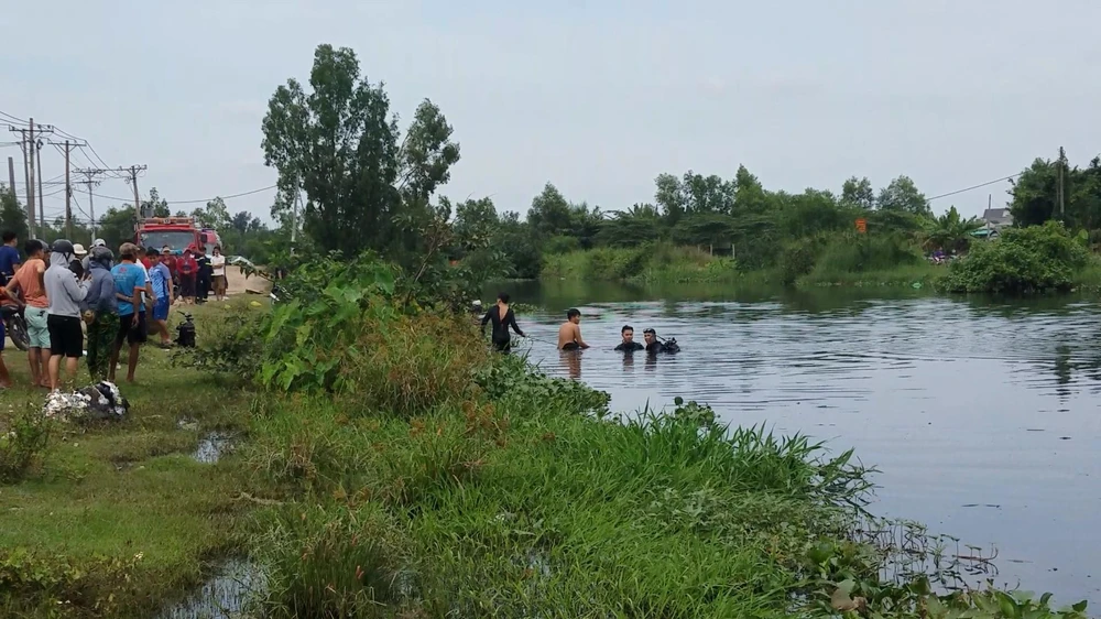 Thi thể nạn nhân sau đó được lực lượng chức năng tìm thấy. Ảnh: HT