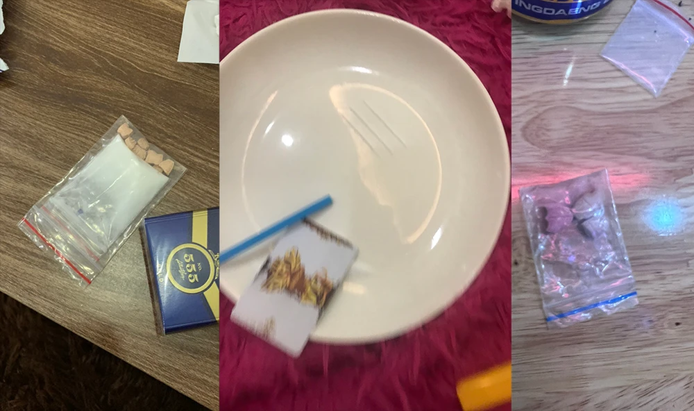 Các tang vật là ma túy bị thu giữ. Ảnh: CA