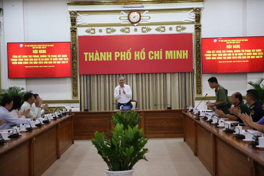 Hội nghị được UBND TP tổ chức chiều ngày 1-3. Ảnh: NT