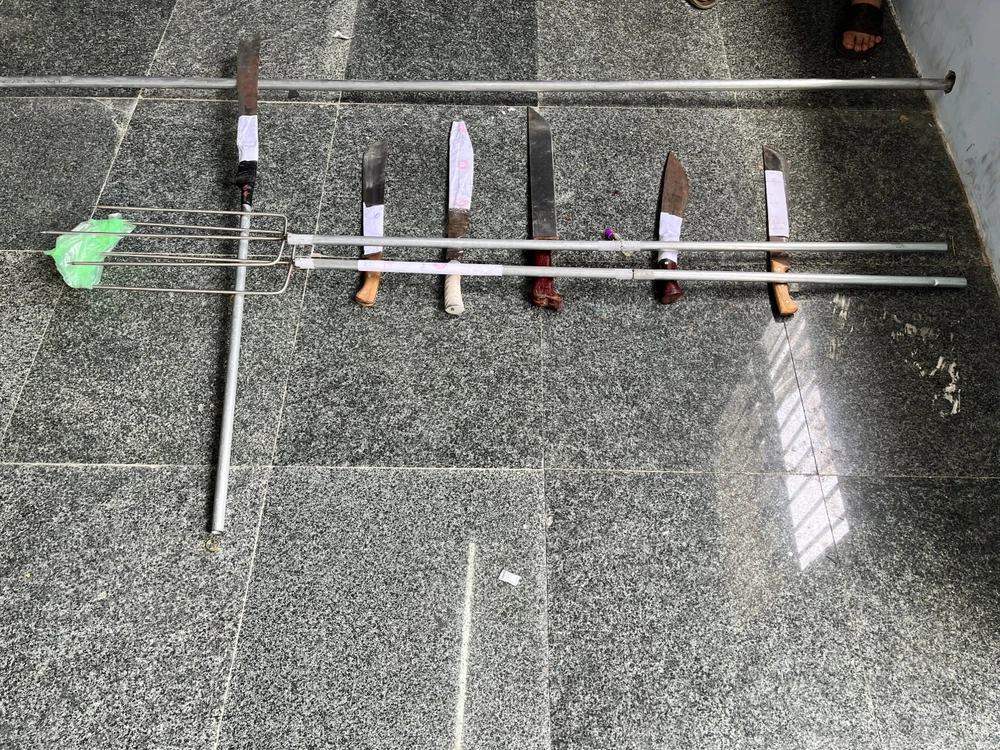 Tang vật bị công an thu giữ. Ảnh: CA