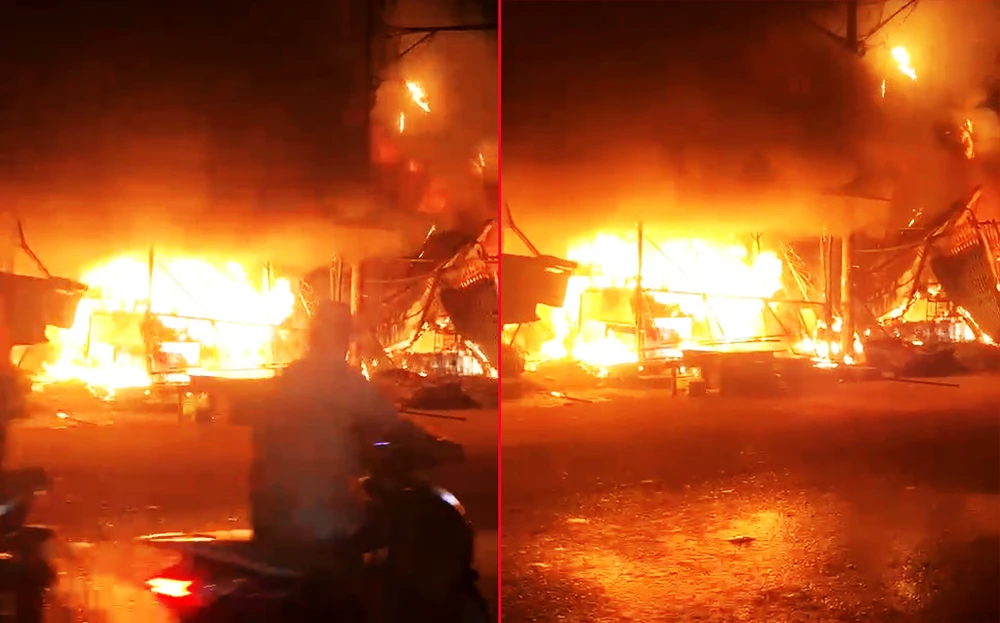 cháy chợ bình chánh