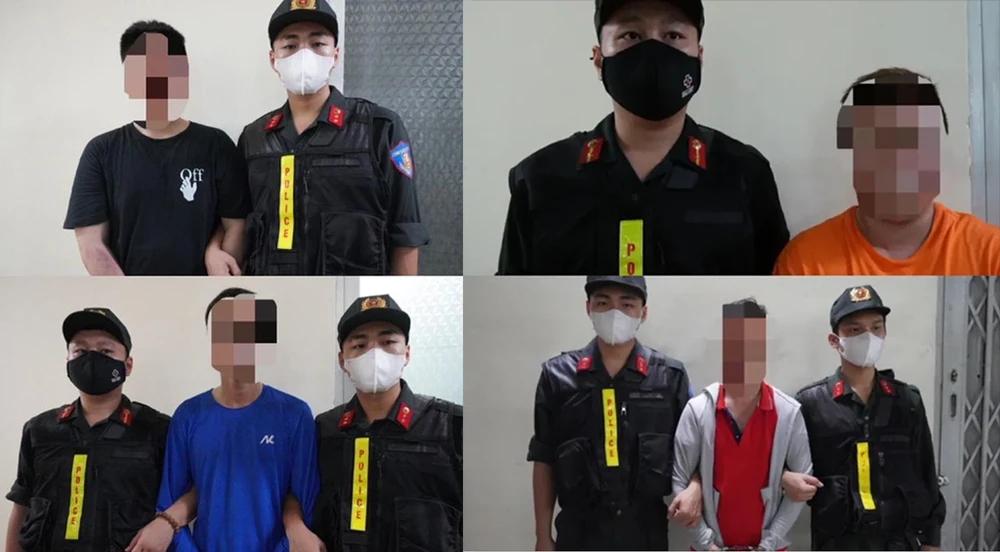 Công an bắt tổng cộng 21 người liên quan để điều tra. Ảnh: CA