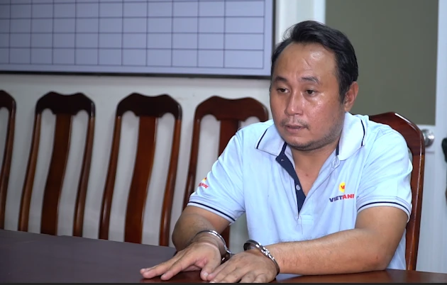 Thành được xác định cầm đầu đường dây làm giấy tờ giả. Ảnh: CA