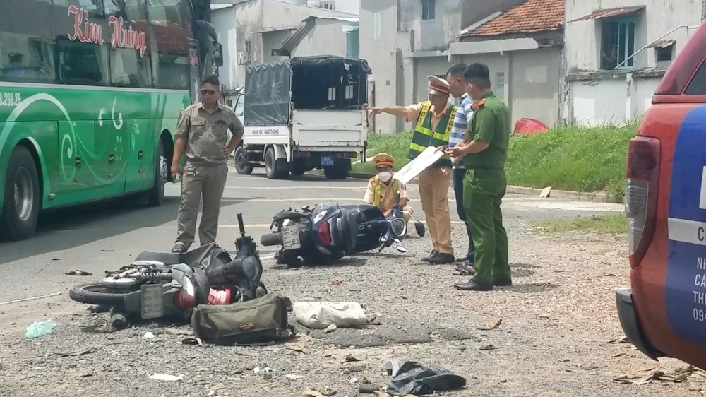 Theo cơ quan chức năng, vụ tai nạn khiến một người bị thương, một người tử vong. Ảnh: HT