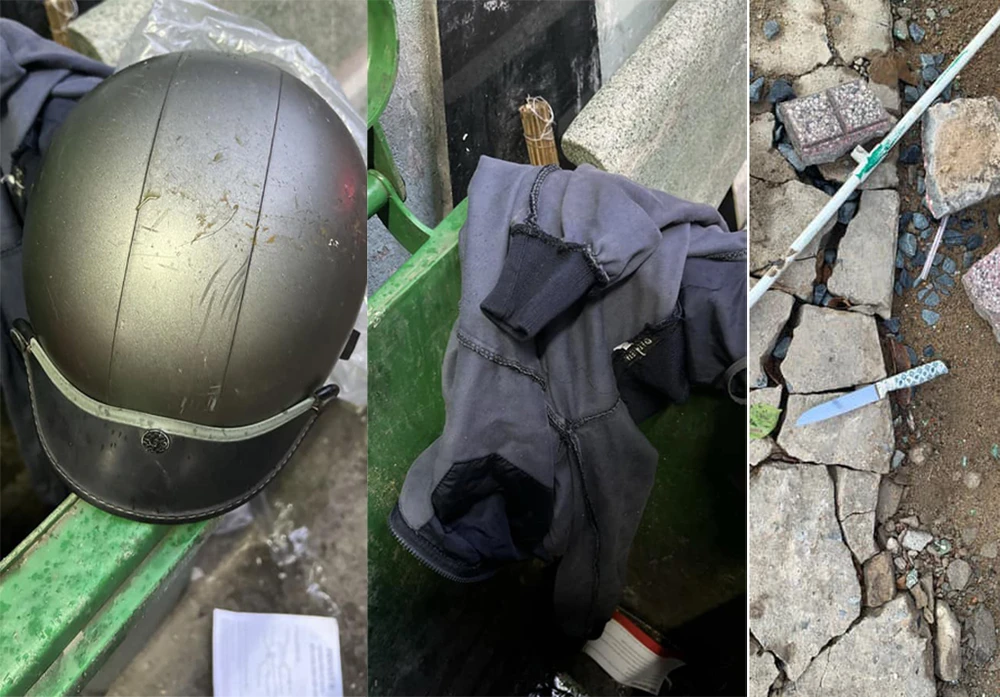 Các tang vật trong vụ án được công an thu giữ. Ảnh: CA