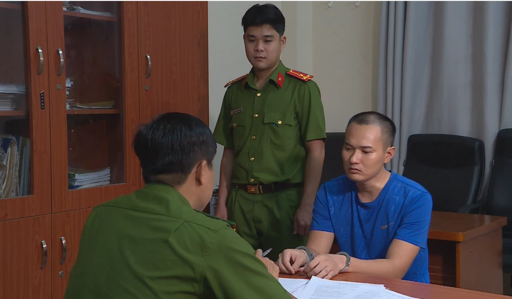 Công an cũng xác định Thương là đàn em thân tín của Tuấn trong việc cưỡng đoạt tài sản các tiểu thương khu vực Chợ Bình Điền. Ảnh: CA