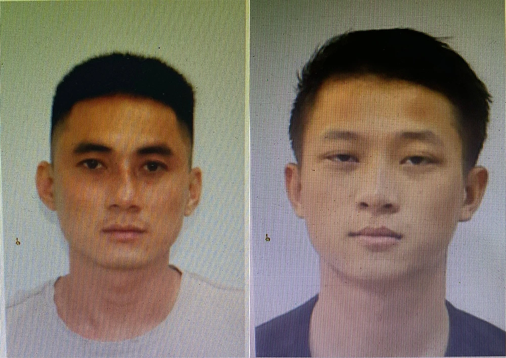 Công an hiện đang truy tìm và vận động Long và Được tới cơ quan đầu thú để được hưởng lượng khoan hồng của pháp luật. Ảnh: CA