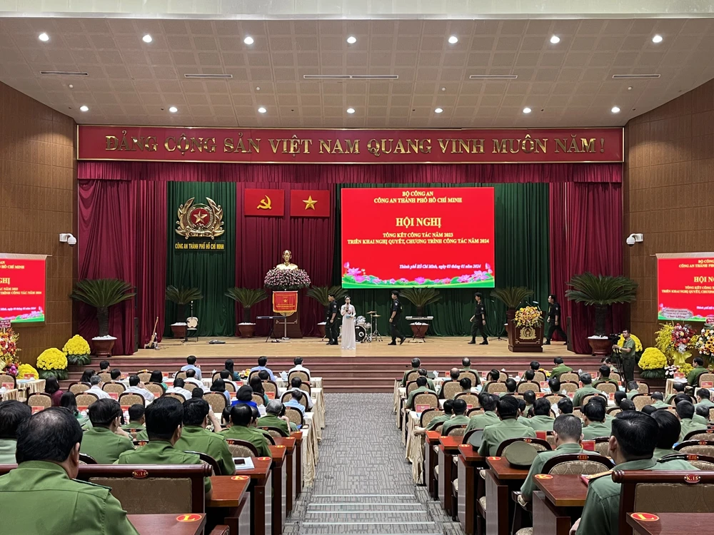 Bộ trưởng Tô Lâm dự Hội nghị tổng kết công tác năm 2023 tại Công an TP.HCM