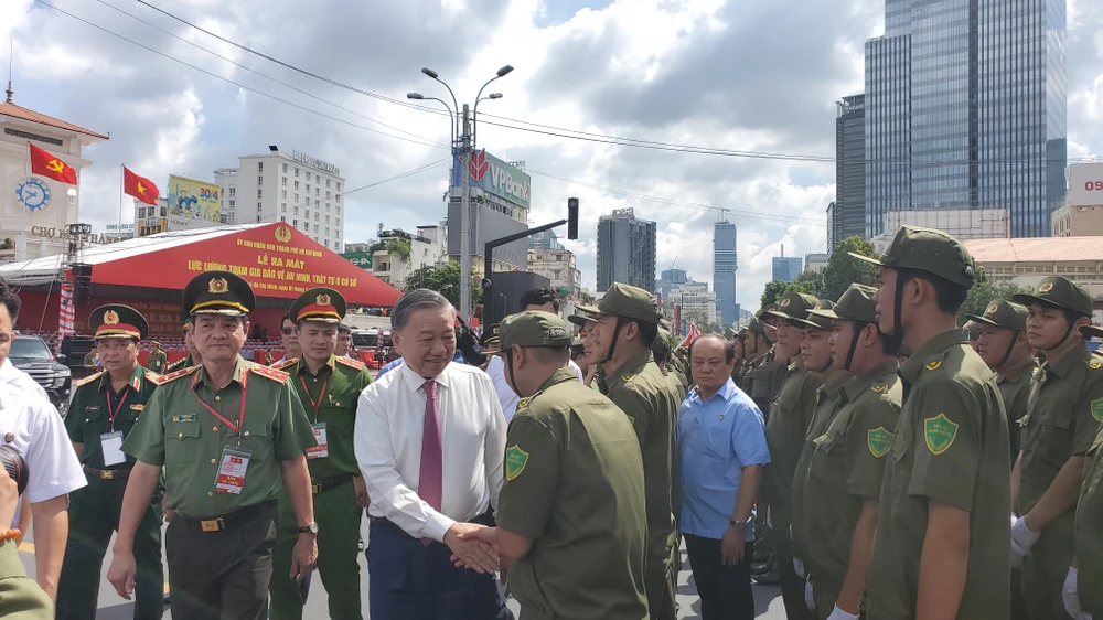 Chủ tịch nước Tô Lâm: Lực lượng bảo vệ an ninh, trật tự ở cơ sở là cánh tay nối dài của Công an