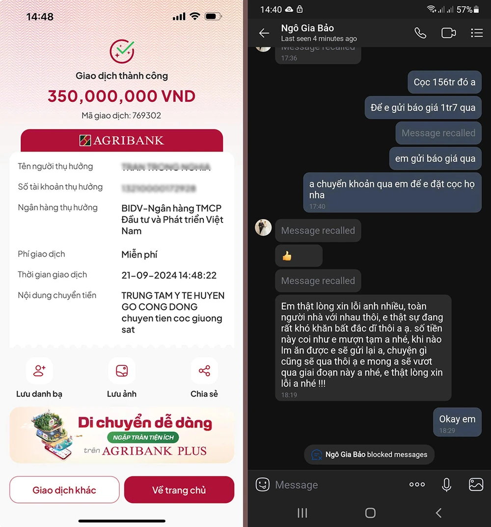 Lừa hơn 100 triệu rồi nhắn tin xin lỗi nạn nhân rằng do ‘bất đắc dĩ’