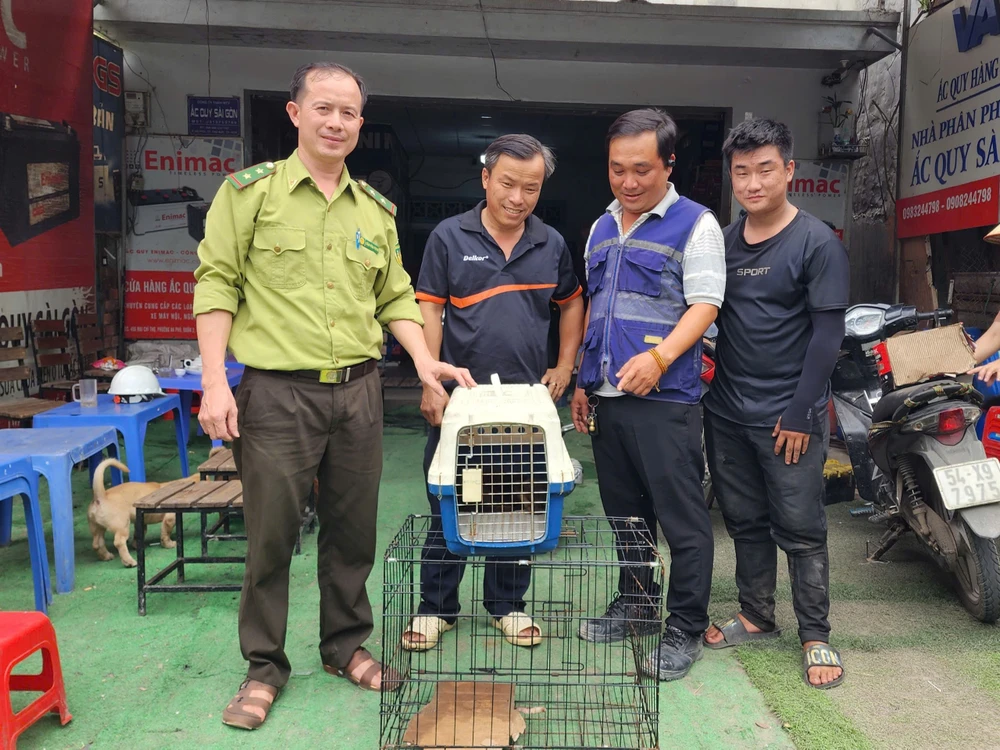 Người đàn ông ở Thủ Đức bắt được rái cá quý hiếm ngay trước cửa nhà