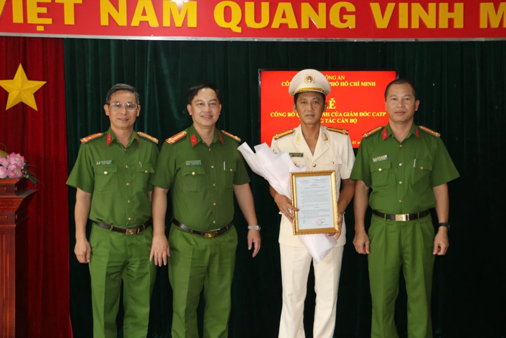 Anh hùng LLVTND Trung tá Nguyễn Chí Thành được bổ nhiệm Phó Phòng PC07