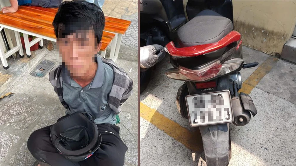 Người dân và hiệp sĩ vây bắt trộm xe máy ở Tân Bình