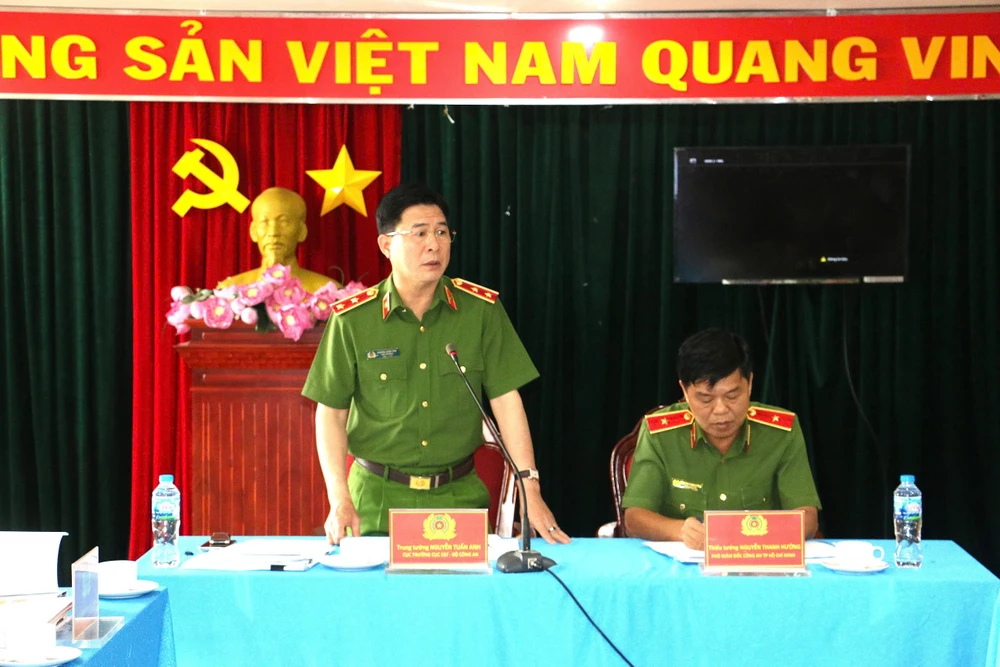 Cục C07 làm việc với Công an TP.HCM về công tác bảo vệ Lễ Kỷ niệm 50 năm Ngày giải phóng miền Nam, thống nhất đất nước