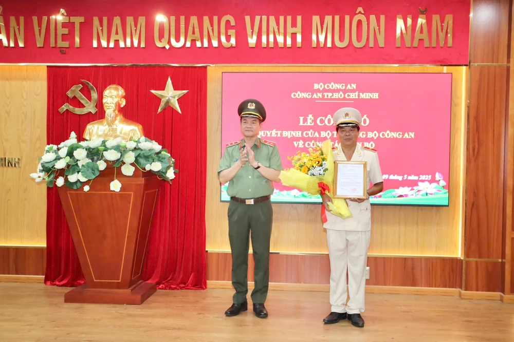 Thiếu tướng Nguyễn Thanh Hưởng được bổ nhiệm lại làm Phó Giám đốc Công an TP.HCM