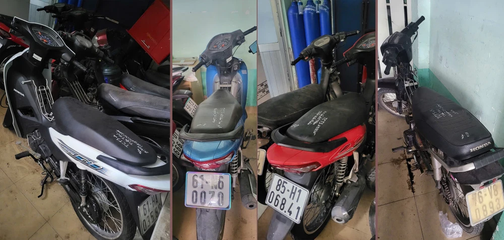 Công an TP.HCM tìm chủ sở hữu 5 xe máy trong các vụ án trộm cắp, tàng trữ ma túy