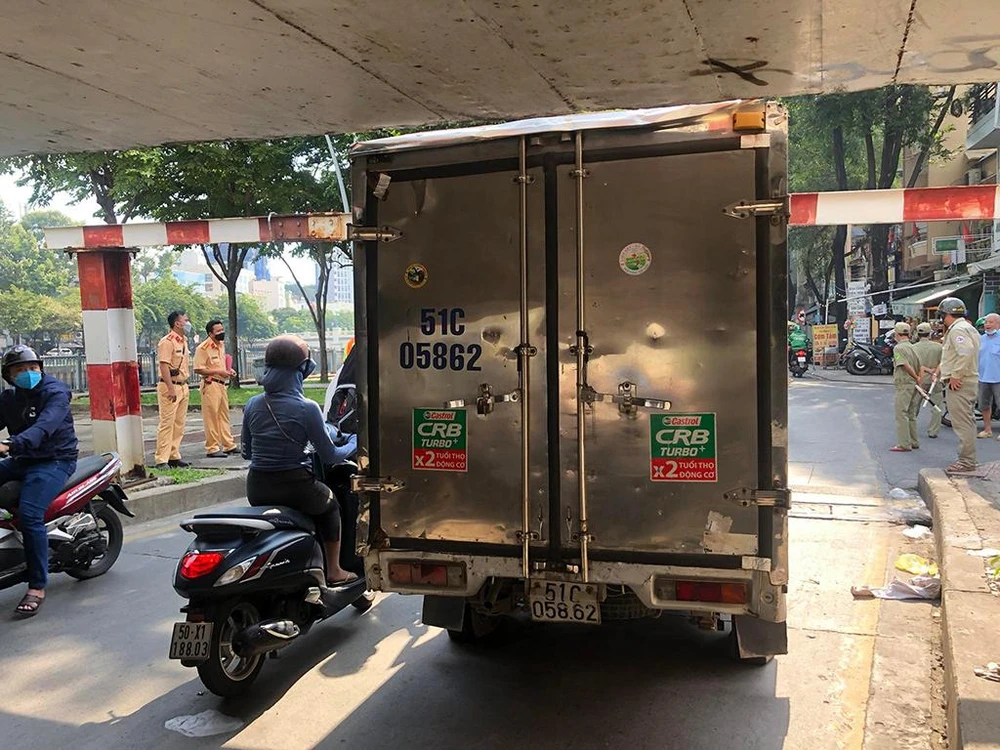 Hiện trường vụ tai nạn. Ảnh: ĐC