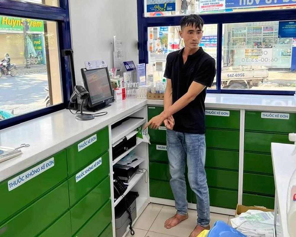 Tại cơ quan công an, Học khai nhận từng thực hiện trót lọt hàng loạt vụ trộm. Ảnh: ĐC